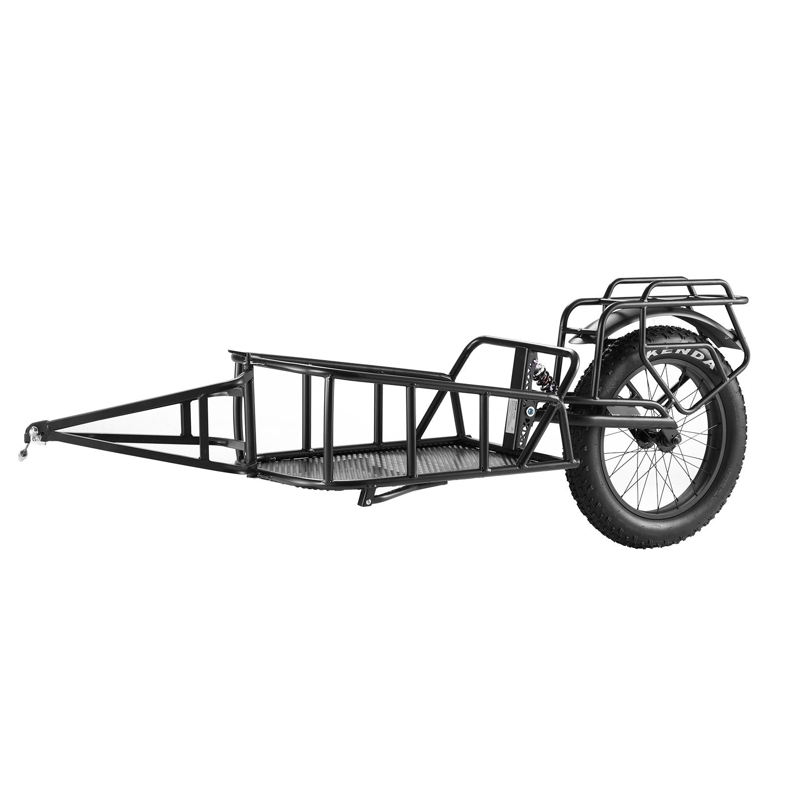 VEVOR Bike Cargo Trailer, 70 lbs Load Capacity, Heavy-Duty Bicycle Wagon Cart, Compact Storage & Quick Release Structure with Universal Hitch, 20" Wheels, Fits Most Bike Wheels, Carbon Steel Frame 