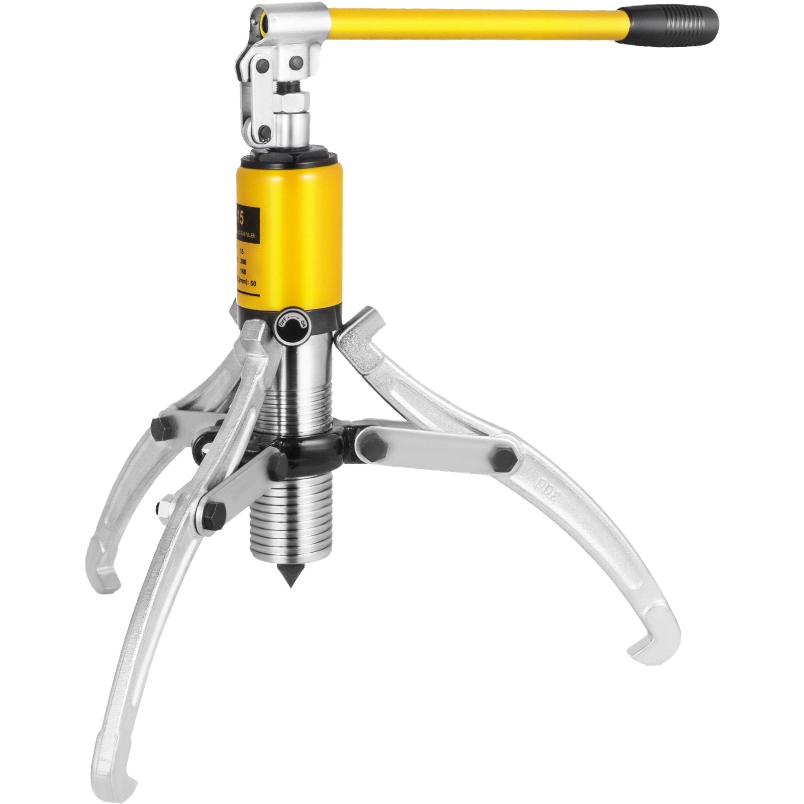 VEVOR 15 Ton Hydraulic Gear Puller Adjustable 3 Jaws Wheel Bearing Pulling Separator 3 in 1 Pump Oil Tube Drawing Machine Wheel Bearing Hub Removal Tool w/Case 