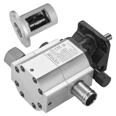VEVOR Hydraulic Wood Log Splitter Pump Kit, 13 GPM, 2 Stage 4000 PSI Aluminum Hydraulic Gear Pump, with Coupling Installation Base 1/2'' NPT Outlet 3600 RPM, for Small Engine Mounting Log Splitter 