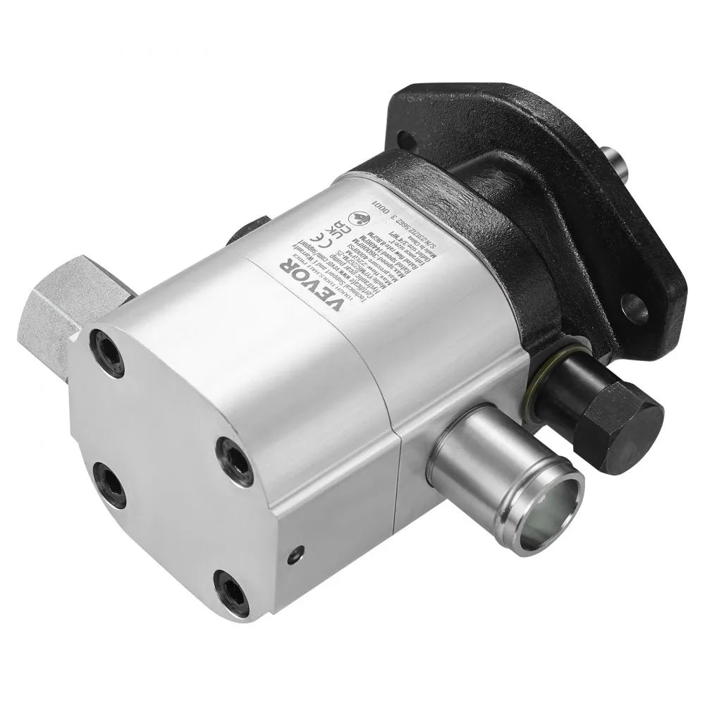 VEVOR Hydraulic Wood Log Splitter Pump Kit, 22GPM, 2 Stage 4000PSI Aluminum Hydraulic Gear Pump, with Valve Coupling Installation Base 3/4'' NPT Outlet 3600 RPM, for Small Engine Mounting Log Splitter