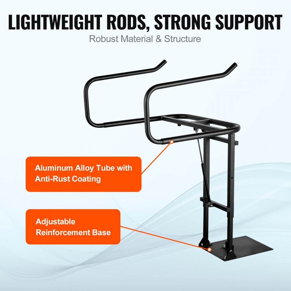 VEVOR Hot Tub Cover Lift, Spa Cover Lift, Hydraulic, Height 33.1" - 41.3" Width 53.1" - 92.5" Adjustable, Installed Underneath on one Sides, Suitable for Various Sizes of Hot Tubs, Spa 