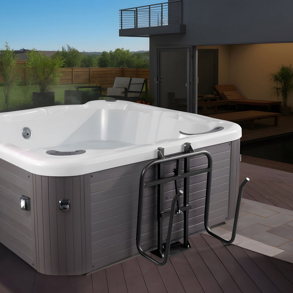 VEVOR Hot Tub Cover Lift, Spa Cover Lift, Hydraulic, Height 33.1" - 41.3" Width 53.1" - 92.5" Adjustable, Installed Underneath on one Sides, Suitable for Various Sizes of Hot Tubs, Spa 