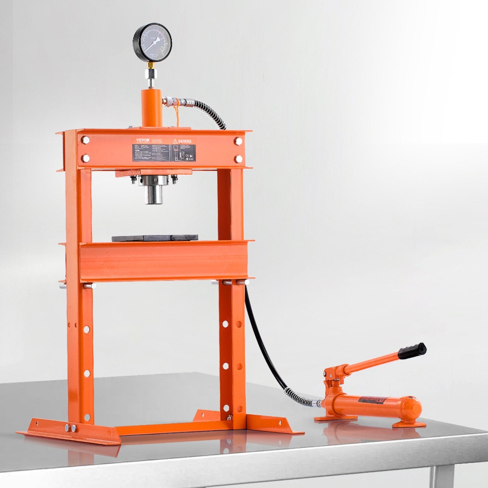 VEVOR 10 T Hydraulic Shop Press Hydraulic Press with Press Plate for Bending 