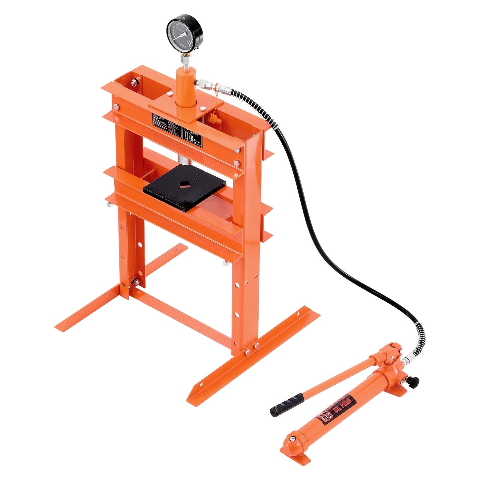 VEVOR 10 T Hydraulic Shop Press Hydraulic Press with Press Plate for Bending 