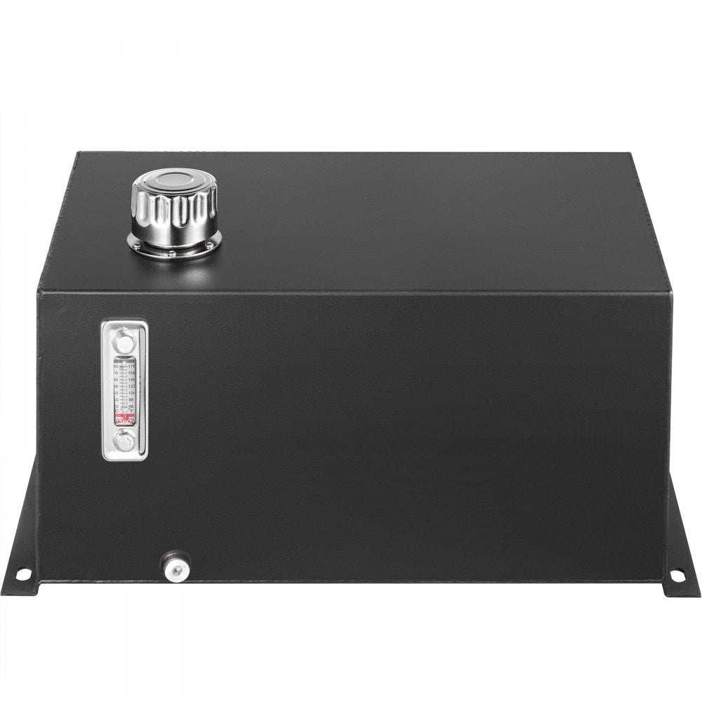 Hydraulic Reservoir Oil Tank Fuel Tank 10 Gal Steel with Filter & Temp Gauge 
