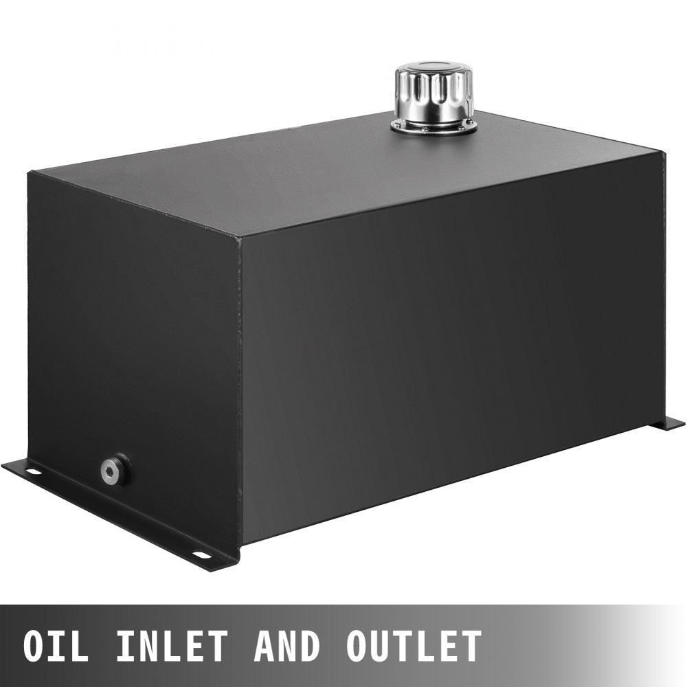 Hydraulic Reservoir Oil Tank Fuel Tank 10 Gal Steel with Filter & Temp Gauge 