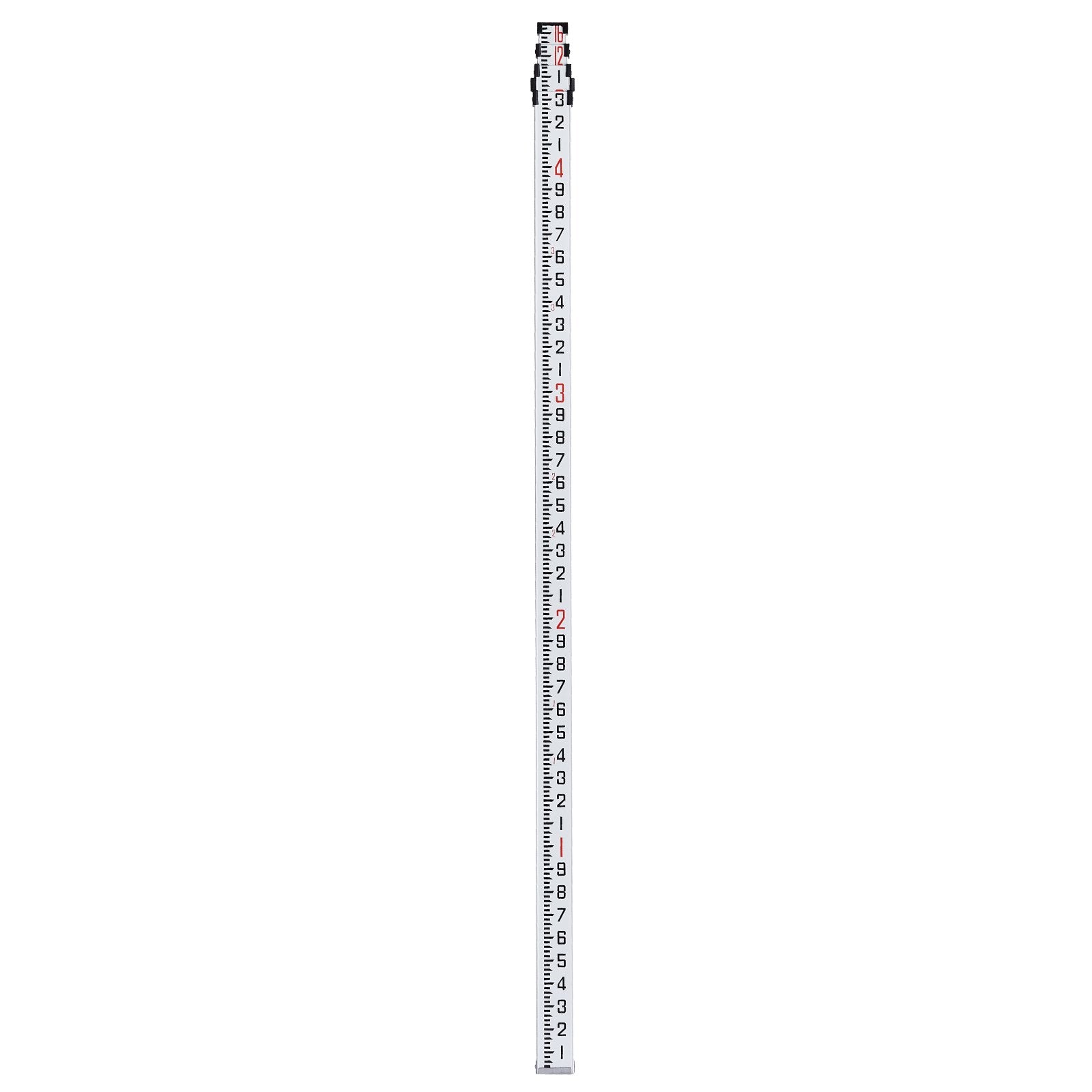 VEVOR Measuring Rod 16-Feet/10ths 4 Sections Telescopic Grade Rod 1/10ft w/ Bag 