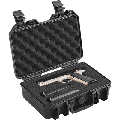 VEVOR Hard Pistol Cases with Pre-cut PU Foam Lockable Pistol Case for 1 Pistol 