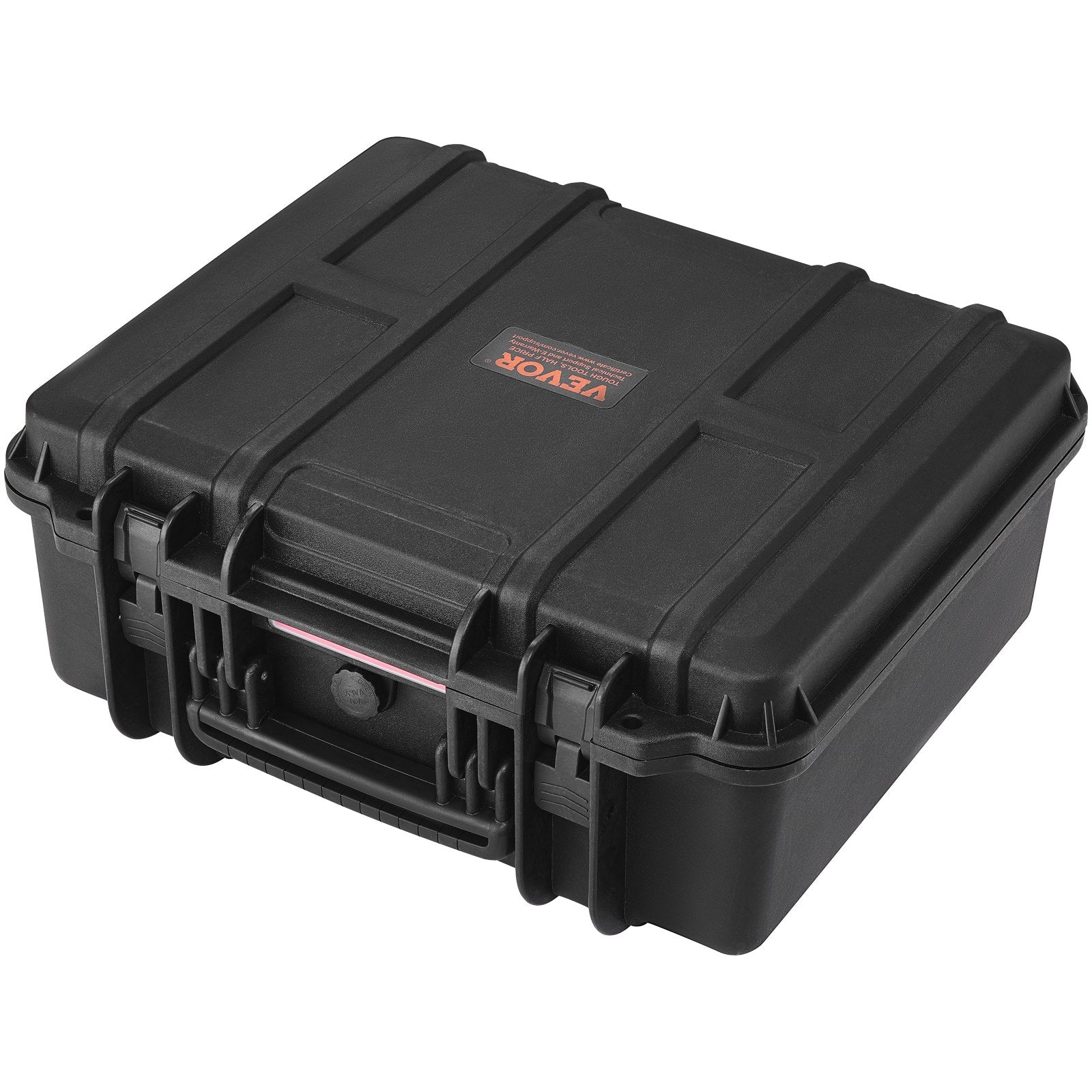 VEVOR Hard Pistol Cases with Pre-cut PU Foam Lockable Pistol Case for 6 Pistol 
