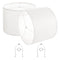 VEVOR Drum Lamp Shade 2 Set 16 x 16 x 12 in Lampshade with Harp (Off-white)