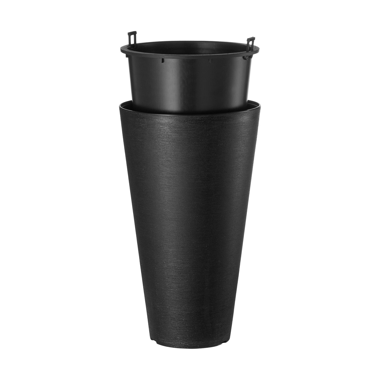 VEVOR Tall Planter Set of 2 Round Tapered Plant Pots 24 in for Outdoor Indoor 