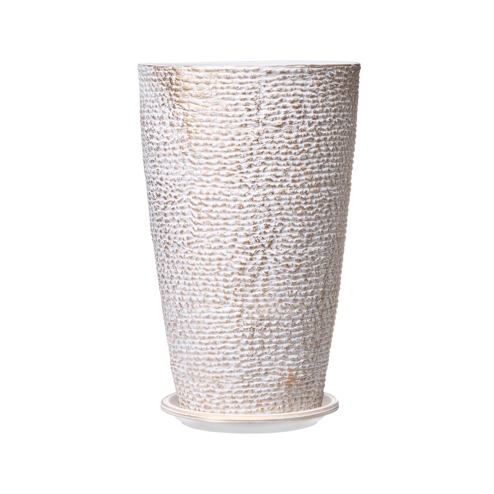 VEVOR Tall Planter Set of 2 Round Tapered Plant Pots 21 in for Outdoor Indoor 