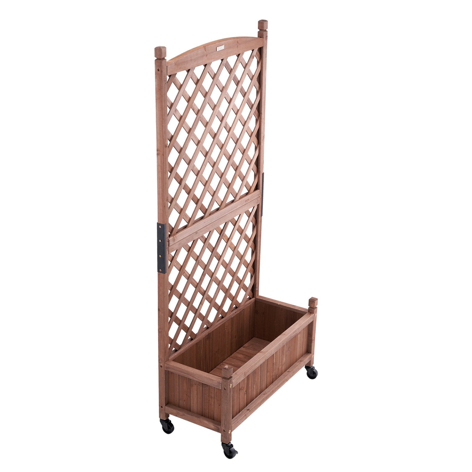 VEVOR Raised Garden Bed with Trellis Outdoor Raised Planters 29.5" x 13" x 61.4" 