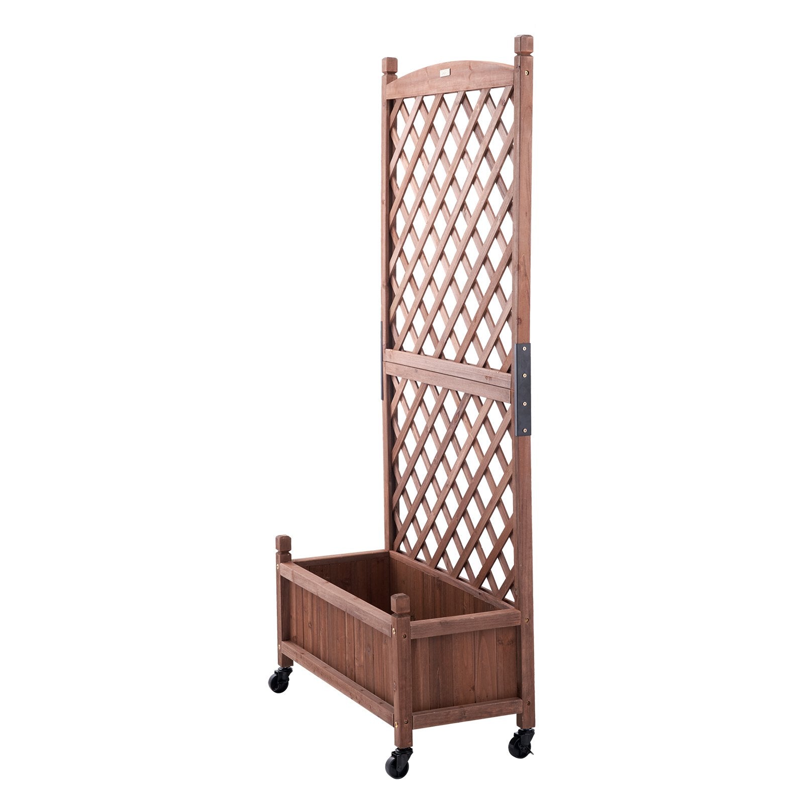 VEVOR Raised Garden Bed with Trellis Outdoor Raised Planters 29.5" x 13" x 61.4" 