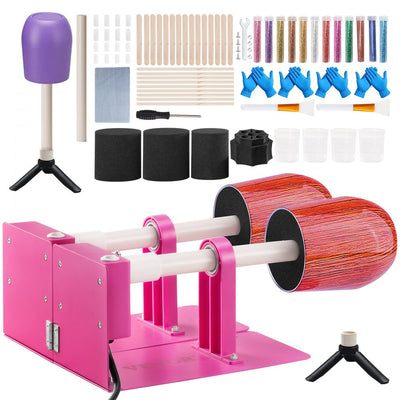 VEVOR Double Cup Turner 2-Arm Pen Turner with Epoxy Resin Kit for Beginners DIY 