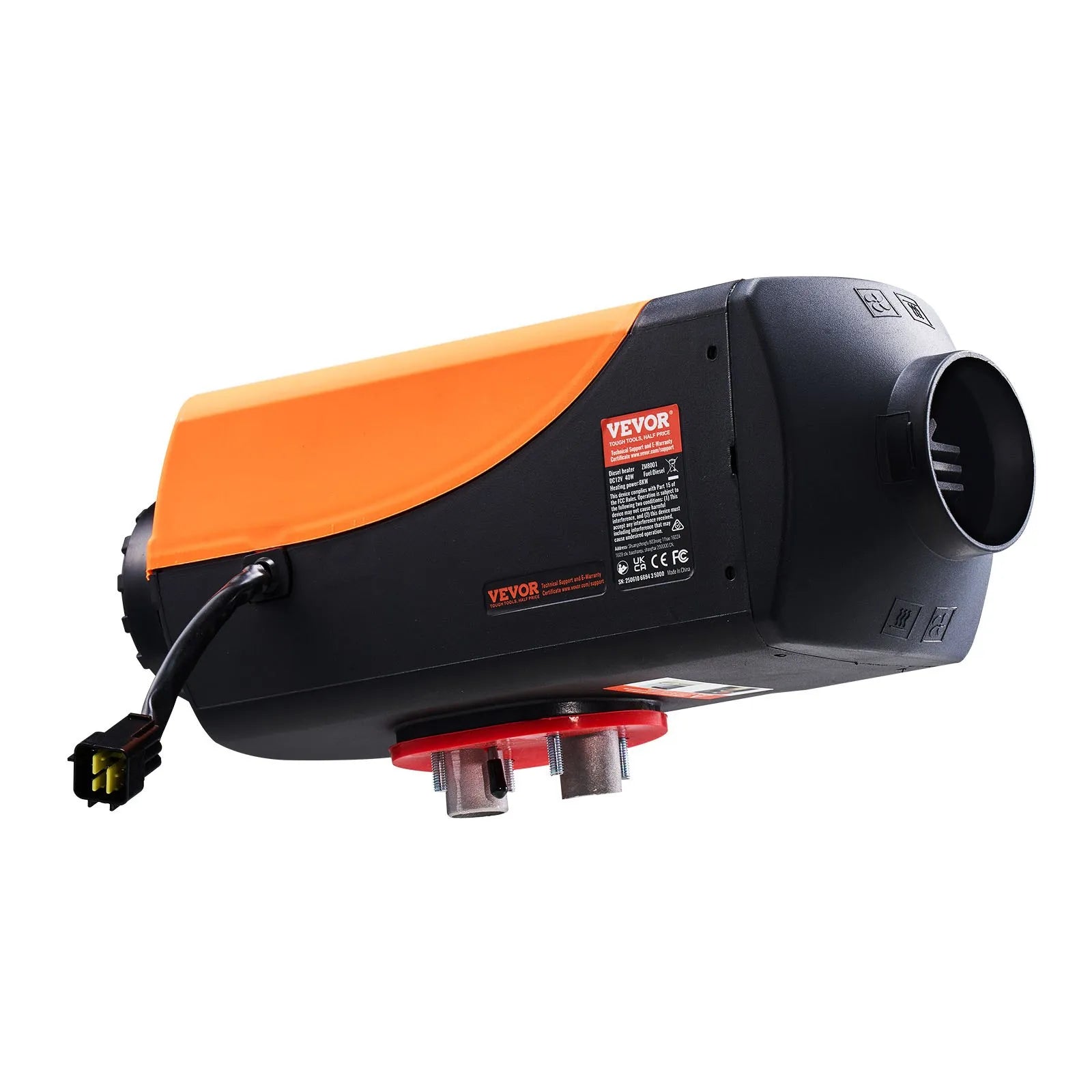 VEVOR 8 kW Diesel Air Heater DC12-24V with Remote & LCD, 10L Fuel Tank, Low Noise for RV, Truck, Boat 