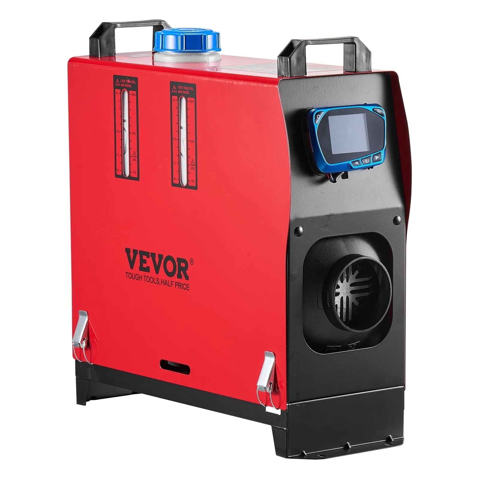 VEVOR 8 kW Diesel Air Heater – DC12-24V Fast Heating with Remote Control and Blue LCD, Low Noise, Pre-Heating Function for RV, Truck, Camper, Van, Boat, and Trailer 