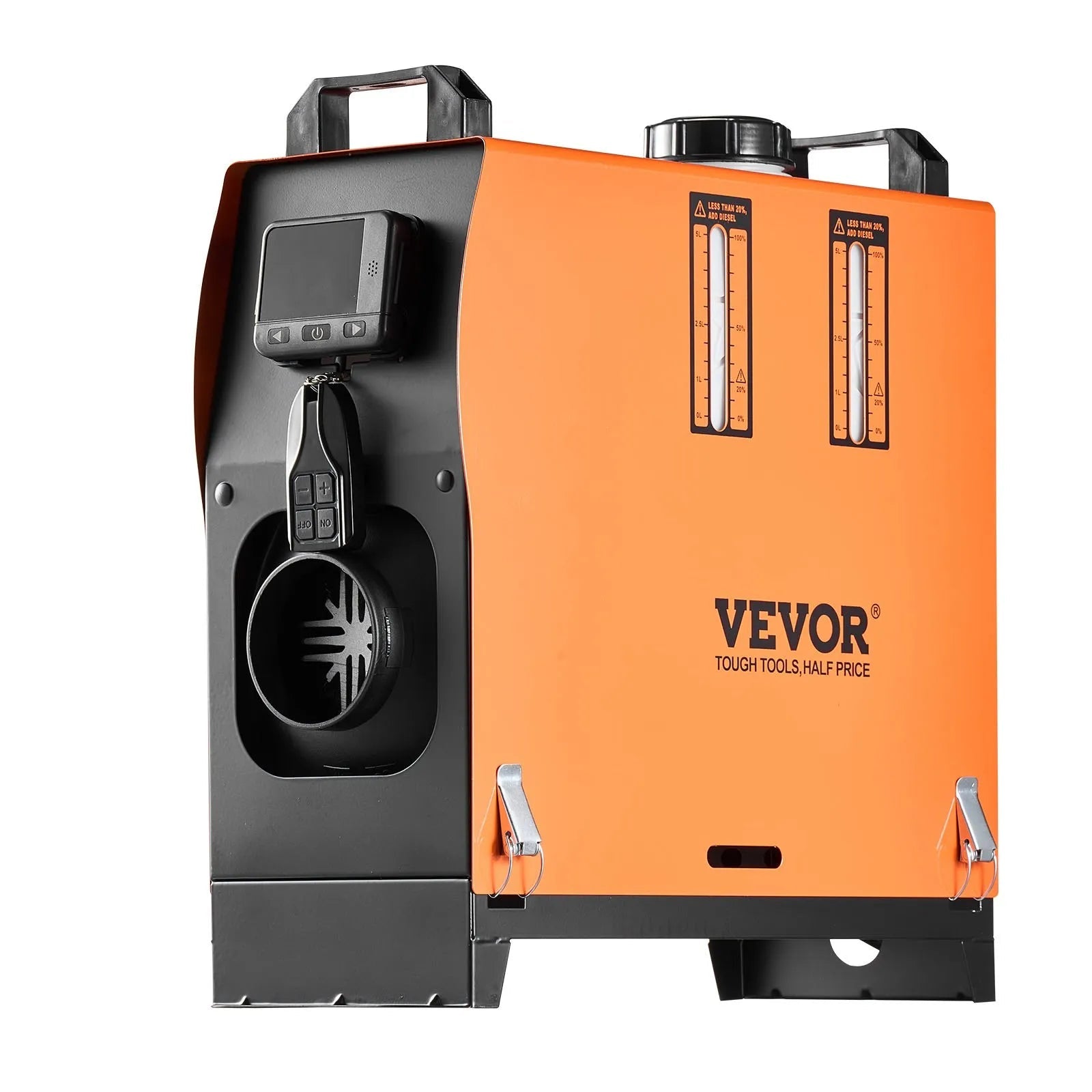 VEVOR Diesel Air Heater, 8 kW DC12-24V, Fast Heating Diesel Parking Heater with Remote Control and Color Digital Display, Low Noise, Voice Announcement, for RV, Truck, Camper, Van, Boat and Trailer 