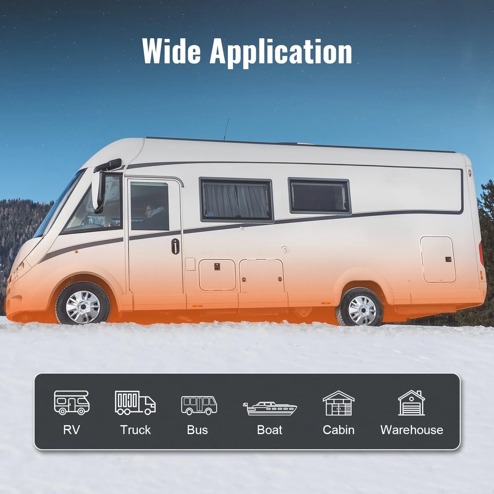 VEVOR Bluetooth App Control Diesel Air Heater, 12V 5KW Diesel Heater with Automatic Altitude Adjustment, Remote Control and LCD, Diesel Parking Heater for RV, Camper, Van, Trailer, Boat 