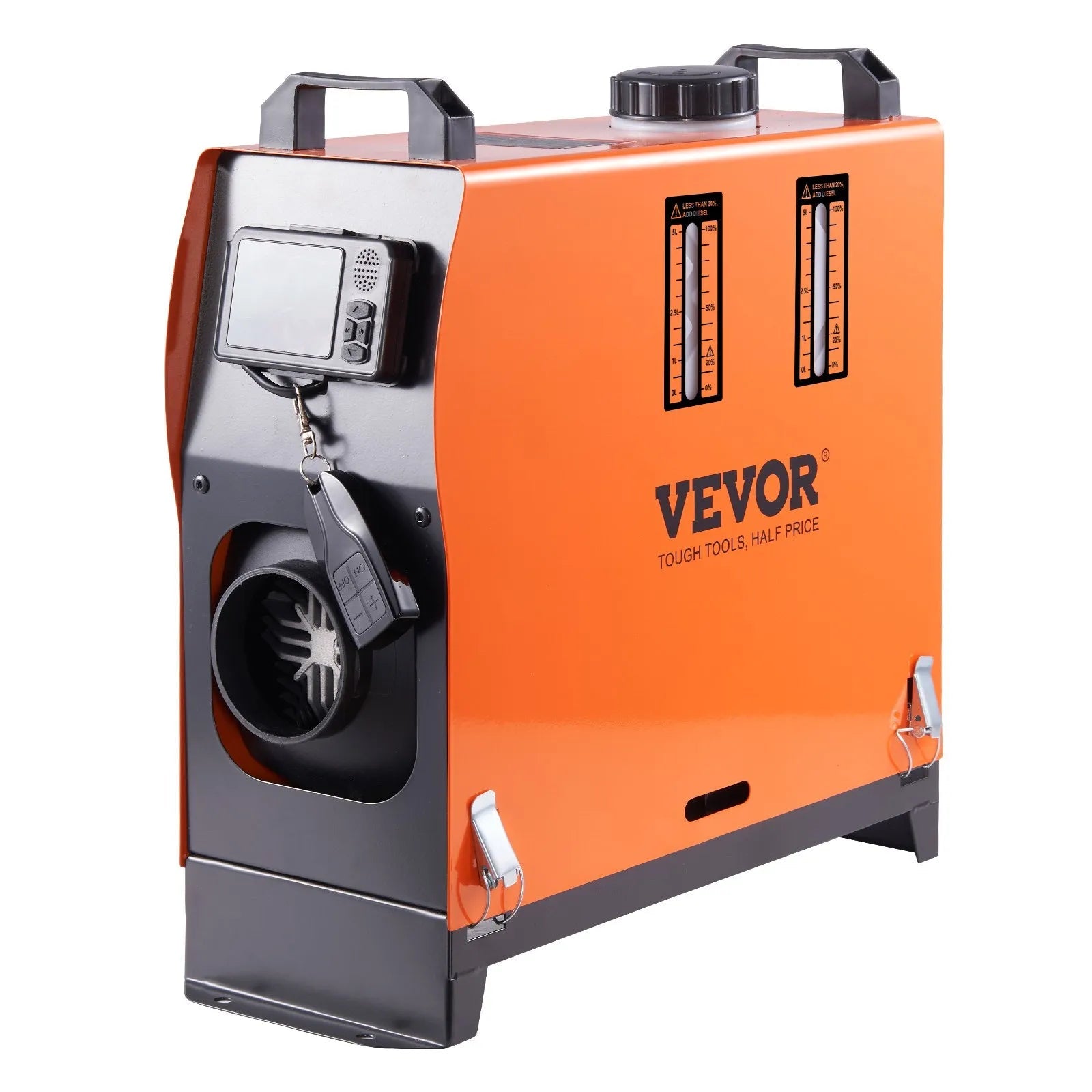 VEVOR 5 KW Diesel Air Heater, Bluetooth App Control All-on-one Diesel Heater with Automatic Altitude Adjustment, Remote Control and LCD, Portable Parking Heater for RV Trailer Camper Van Boat 