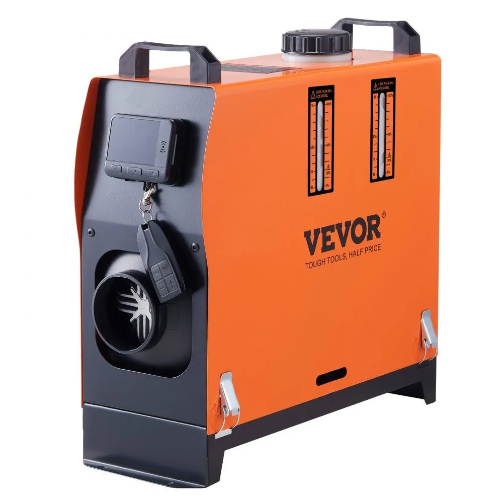 VEVOR 12V 8KW Diesel Air Heater, All-in-One Portable Diesel Heater with LCD Display & Remote Control, 5L Fuel Tank, Rapid Heating for RV, Camper, Trailer, Van, and Boat 