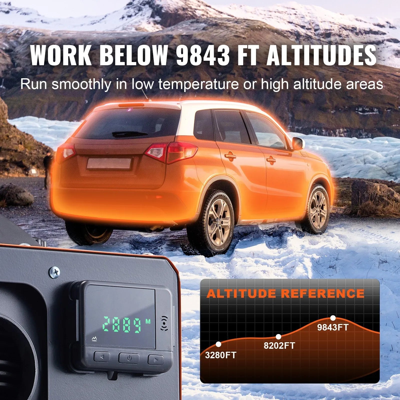 VEVOR 12V 8KW Diesel Air Heater, All-in-One Portable Diesel Heater with LCD Display & Remote Control, 5L Fuel Tank, Rapid Heating for RV, Camper, Trailer, Van, and Boat 