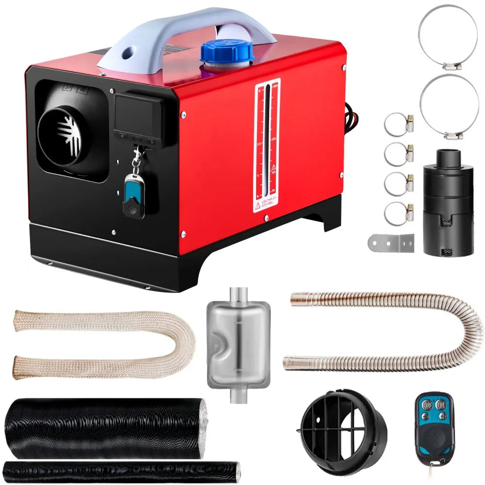 8KW 12V Diesel Air Parking Heater with Black LCD Switch and Remote Control
