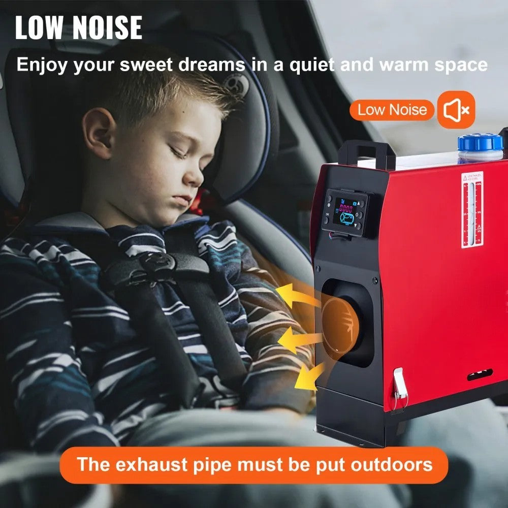 12V 8KW Diesel Air Heater with LCD Thermostat Monitor and Remote Control