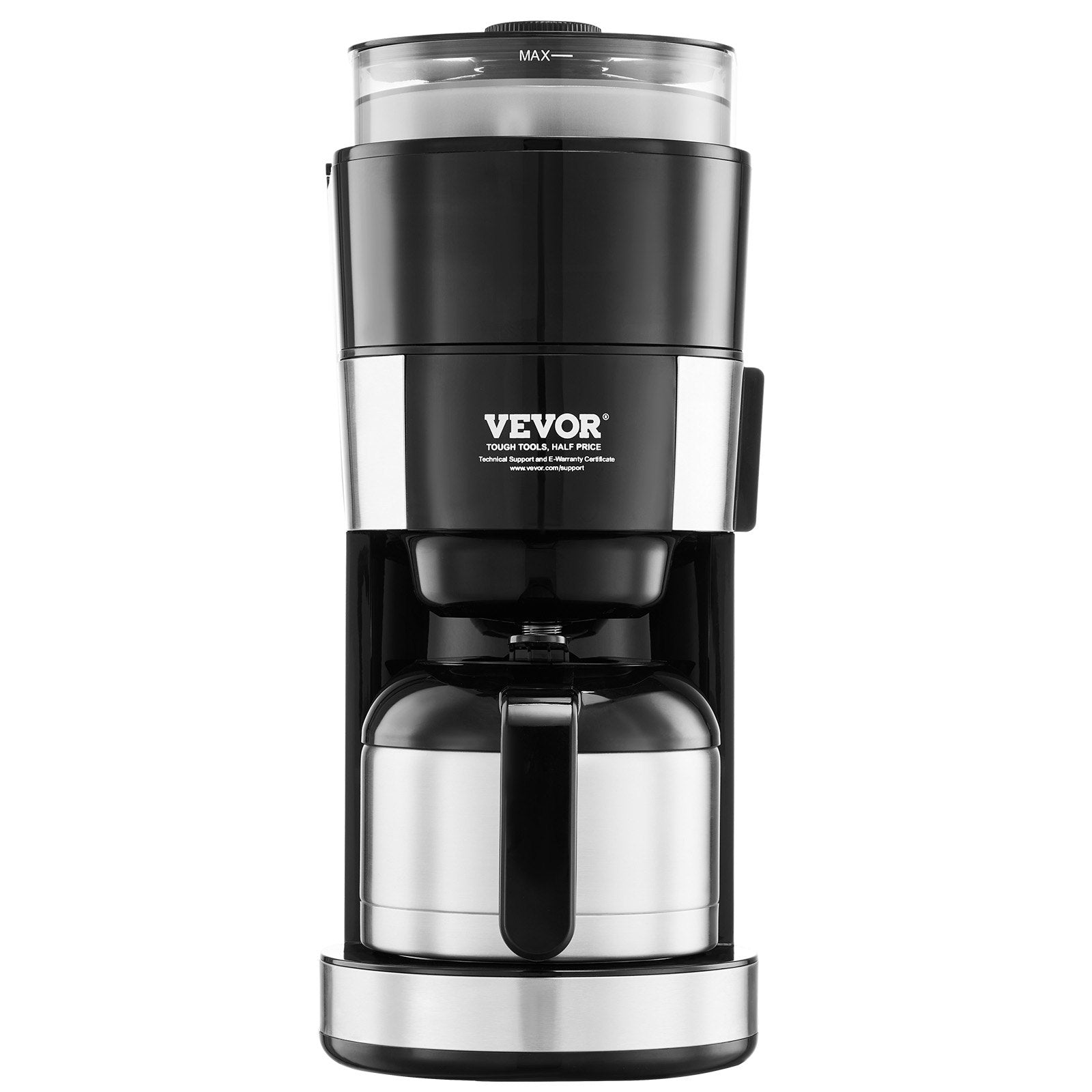 VEVOR 8-Cup Coffee Maker Drip Coffee Machine with 3 Brew Strength Control 