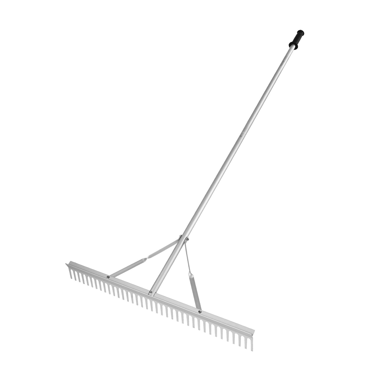 VEVOR Landscape Rake, 36" Head Aluminum Landscape Rake, Lake Weed Rake with 75" Long Handle, for Loosening Soil, Lawn Care, Weeding Lake, Garden, Pond 