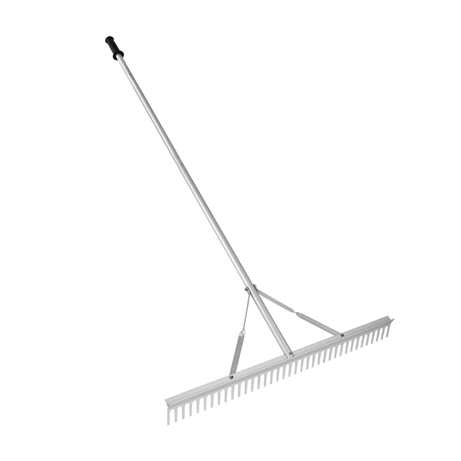 VEVOR Landscape Rake, 36" Head Aluminum Landscape Rake, Lake Weed Rake with 75" Long Handle, for Loosening Soil, Lawn Care, Weeding Lake, Garden, Pond 