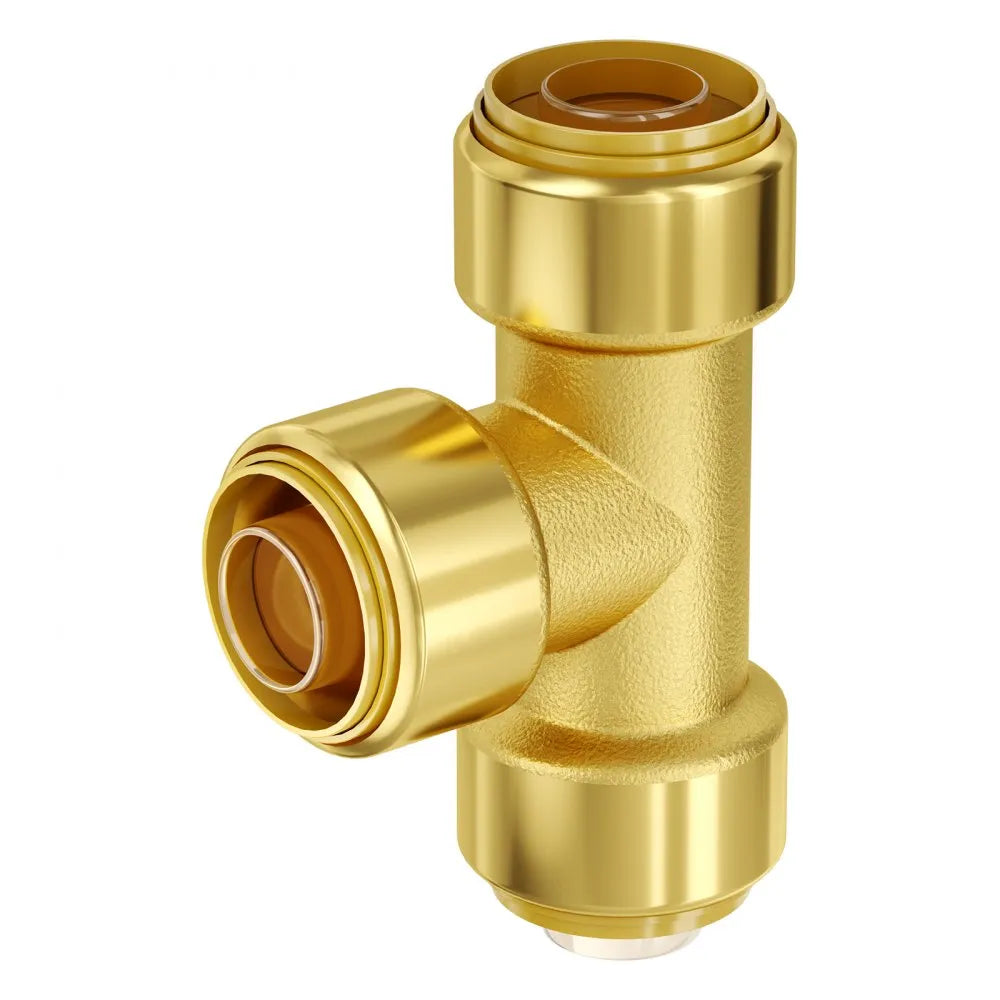 VEVOR Pipe Fittings 1/2" 25PCS (Straight,Elbows,Tees) Push-Fit for Air System