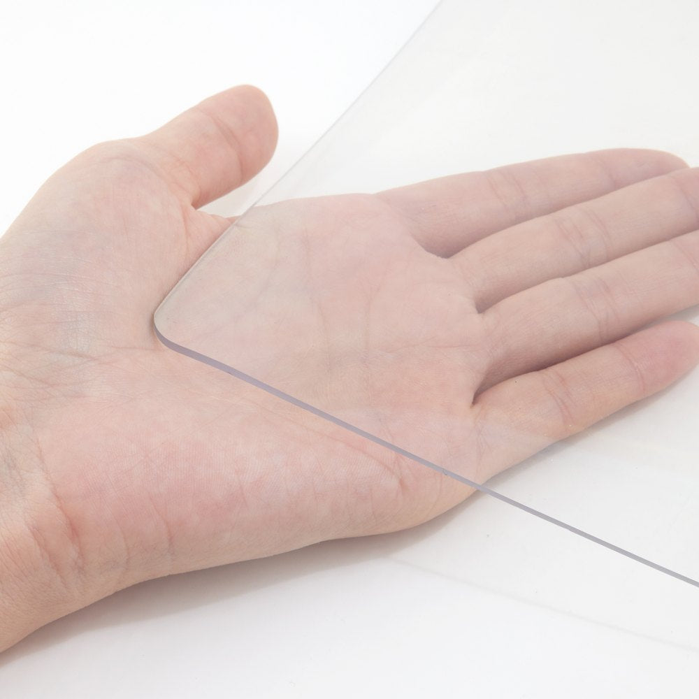 96X42 Inch Plastic Table Pad Thick Crystal Clear Table Cover Protector Rectangular PVC Tablecloth 