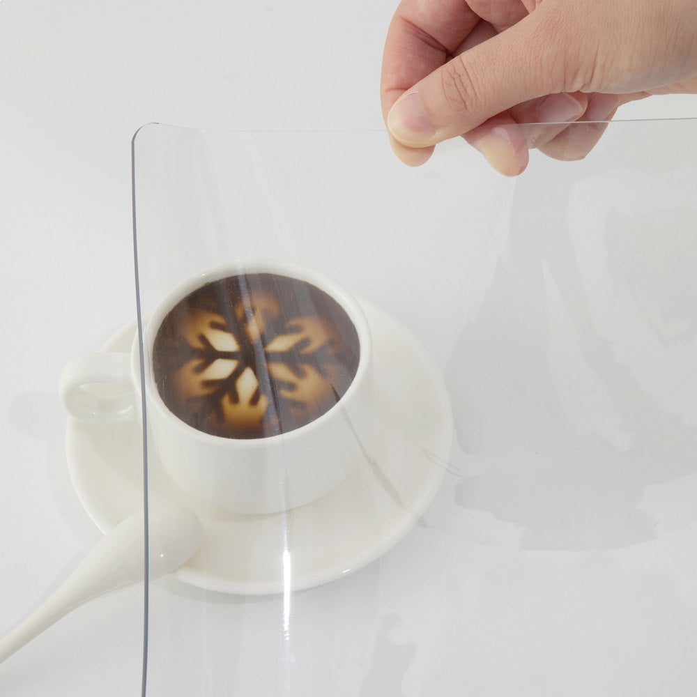 96X42 Inch Plastic Table Pad Thick Crystal Clear Table Cover Protector Rectangular PVC Tablecloth 