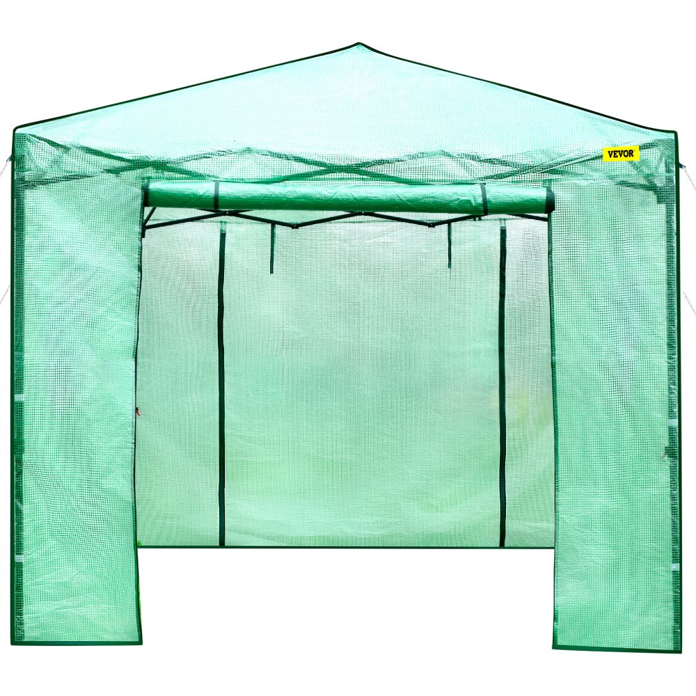 Vevor Walk-in Greenhouse Portable Pop-up Garden 12x8ft W/roll-up Doors & Windows 