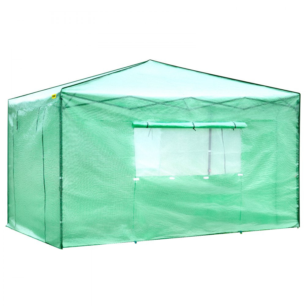 Vevor Walk-in Greenhouse Portable Pop-up Garden 12x8ft W/roll-up Doors & Windows 