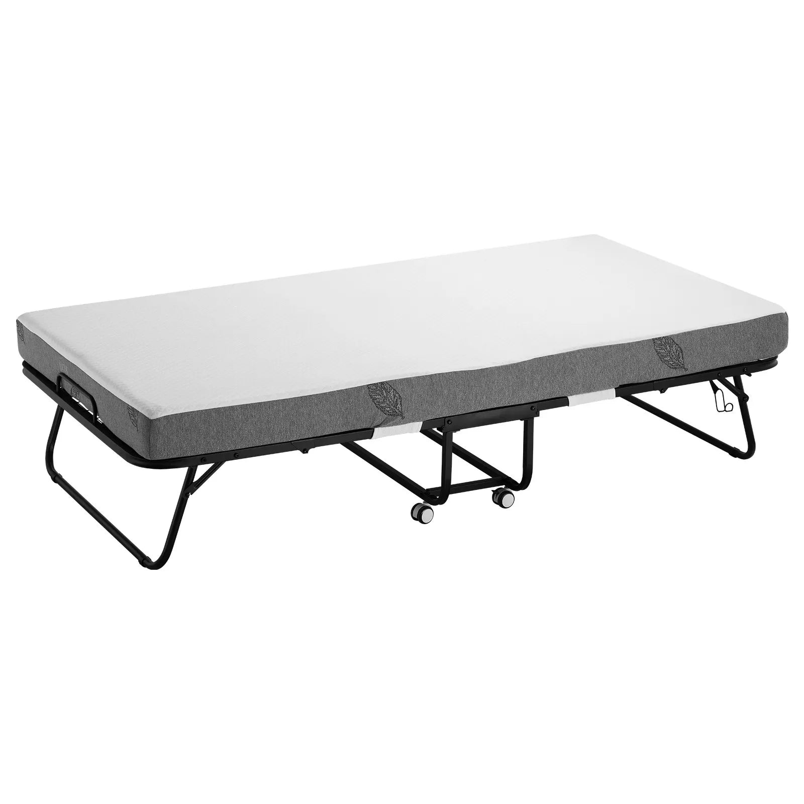 VEVOR Rollaway Bed Folding Bed with 5 in Foam Mattress for Adults and Guest