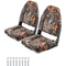 VEVOR Boat Seat High Backrest Flip Up Boat Seat Sponge Cushion Camouflage