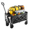 VEVOR Collapsible Wagon Carts 120L & 225LBS Heavy Duty Folding Garden Cart Black