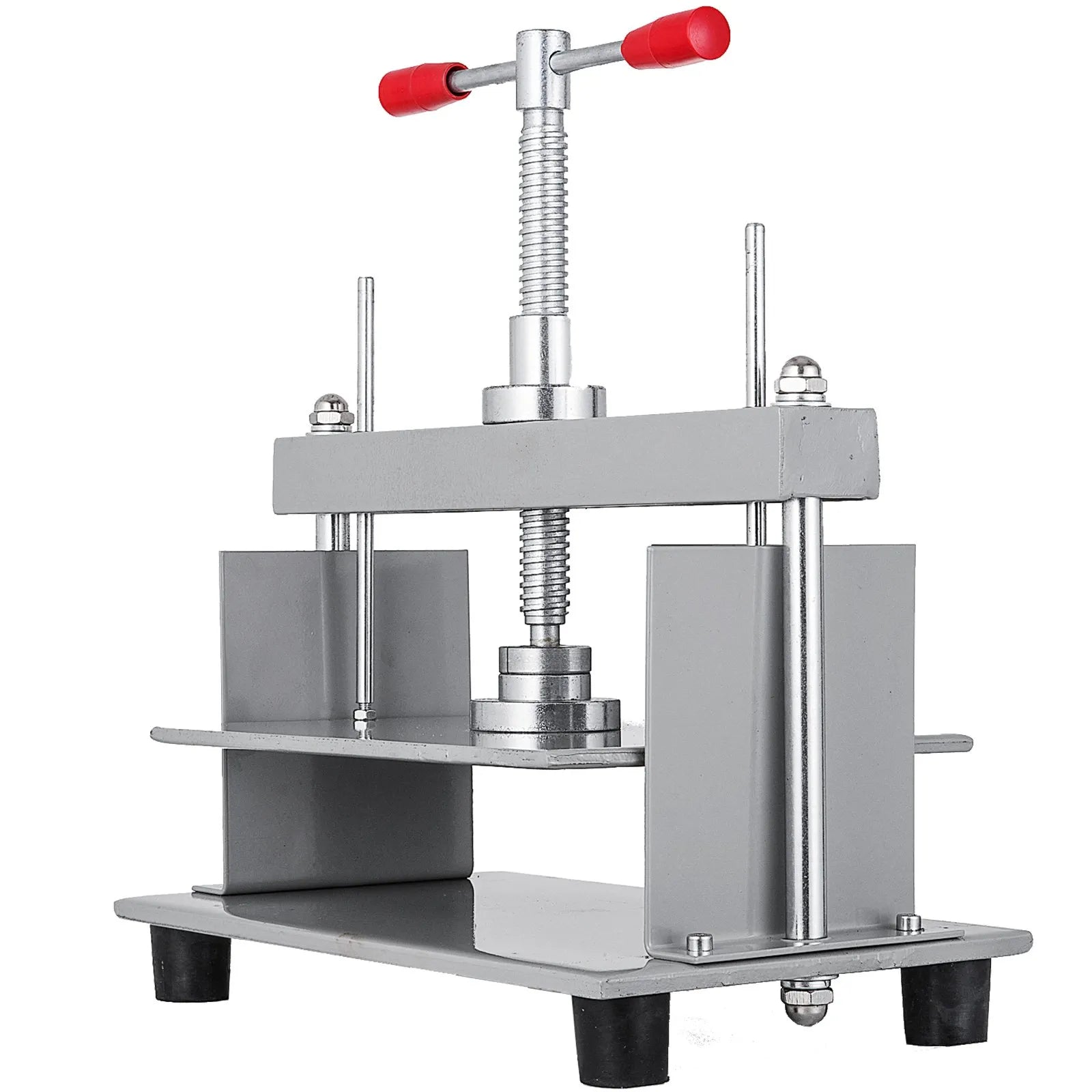 VEVOR Manual Paper Press Machine, 12x8.6 inch for A4 Sized Papers Flatting Machine, 10cm Thickness Steel Frame Manual Flat Paper Press Machine, Papermaking Book Press