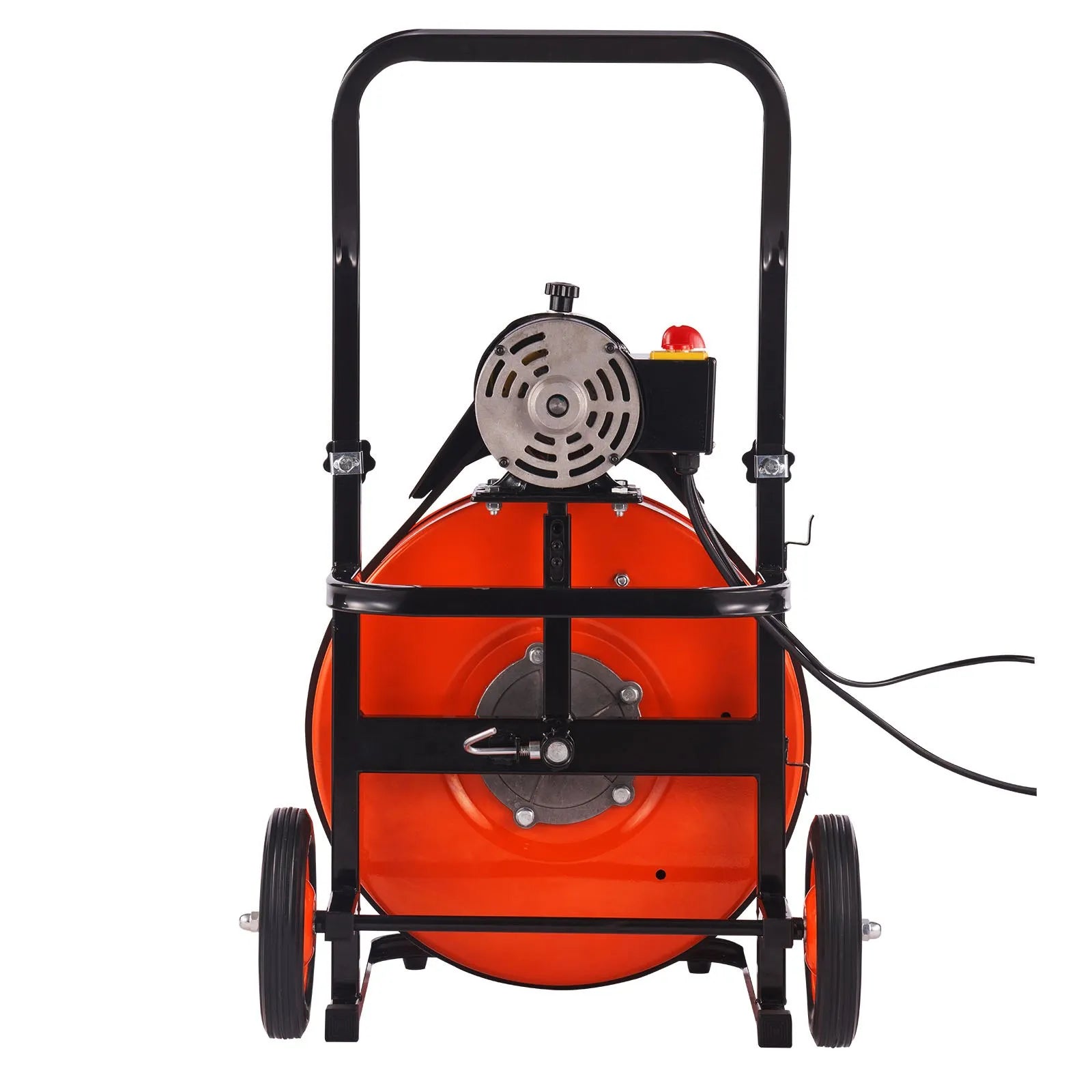 VEVOR Drain Cleaning Machine 100FT x 3/4 Inch, Sewer Snake Machine Auto Feed, Drain Auger Cleaner with 4 Cutter & Air-Activated Foot Switch for 1" to 4" Pipes