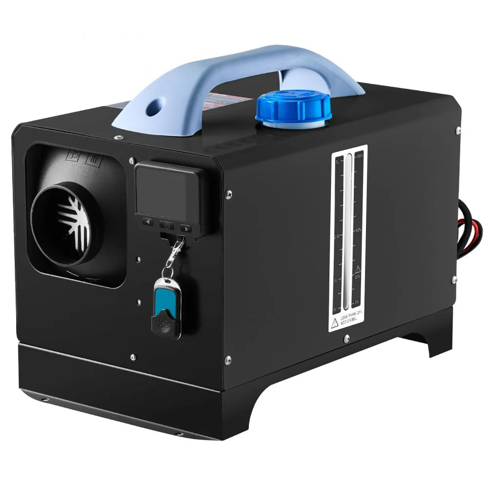 8KW 12V Diesel Air Heater with Black LCD Display and Remote Control