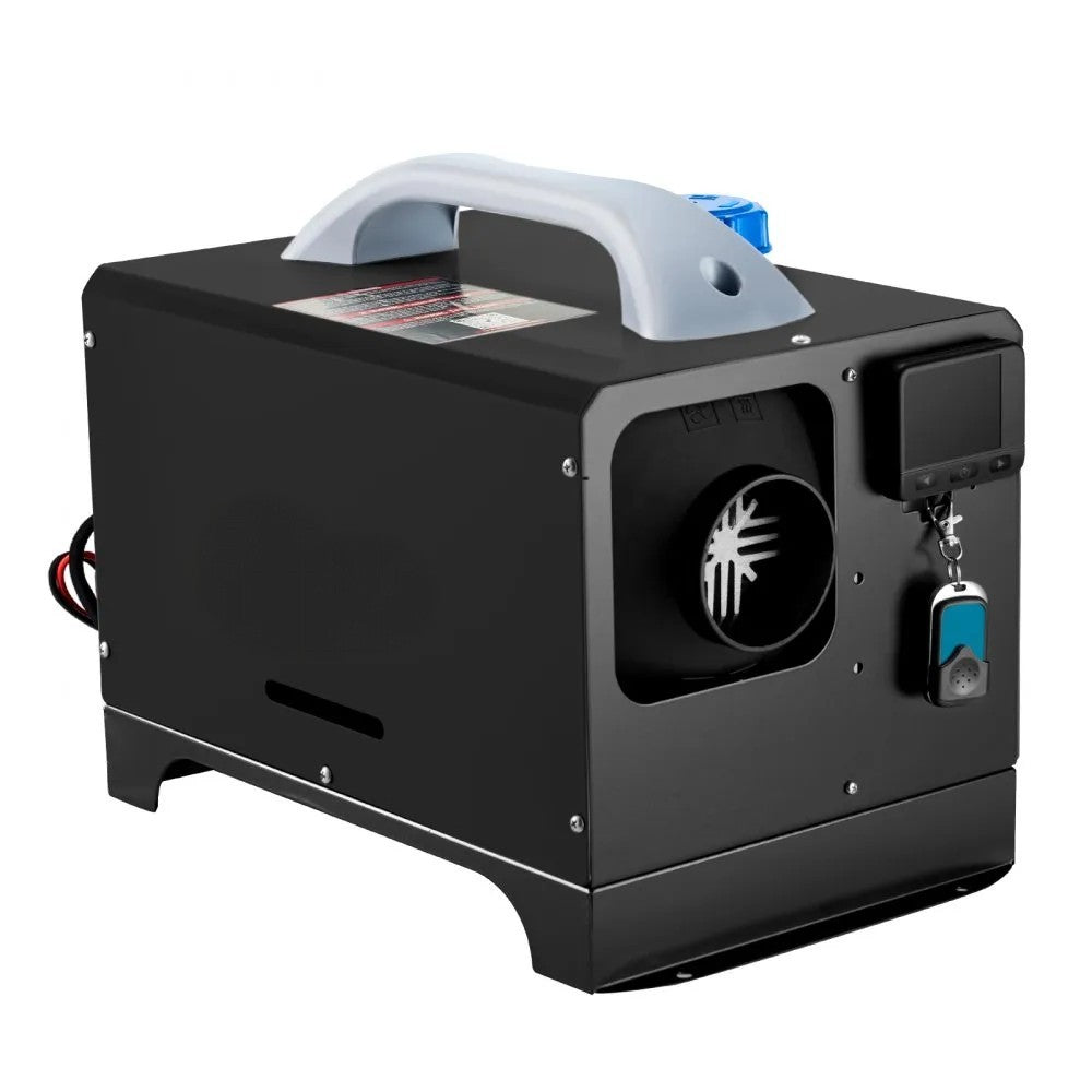 8KW 12V Diesel Air Heater with Black LCD Display and Remote Control