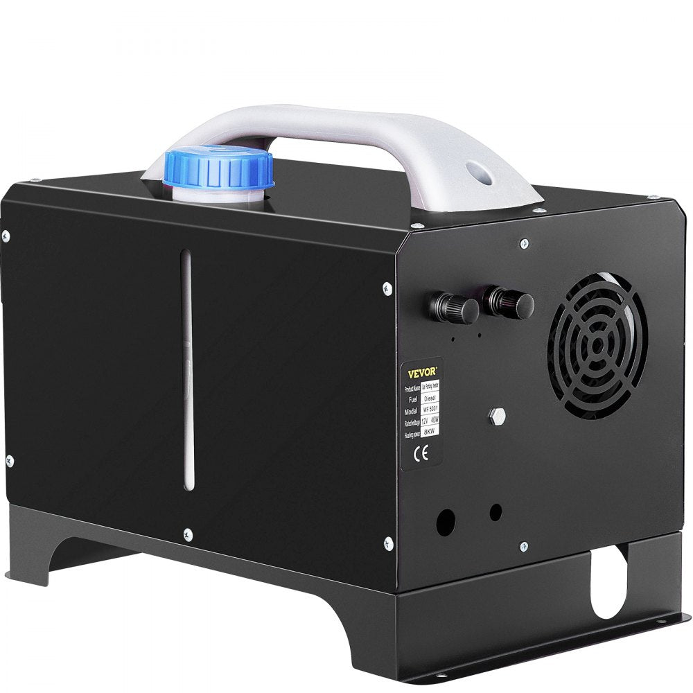 VEVOR Diesel Air Heater, 8KW Parking Heater, All in One 12V Truck Heater, One Outlet Hole, with Black LCD, Remote Control, Fast Heating Diesel Heater, For RV Truck, Boat, Bus, Car Trailer, Motorhomes 