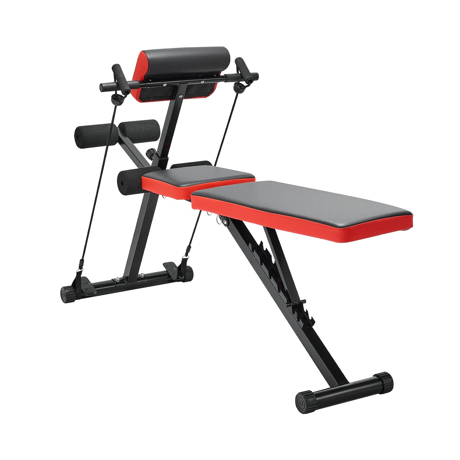 VEVOR Roman Chair Back Extension Hyperextension Bench Adjustable Foldable Gym 