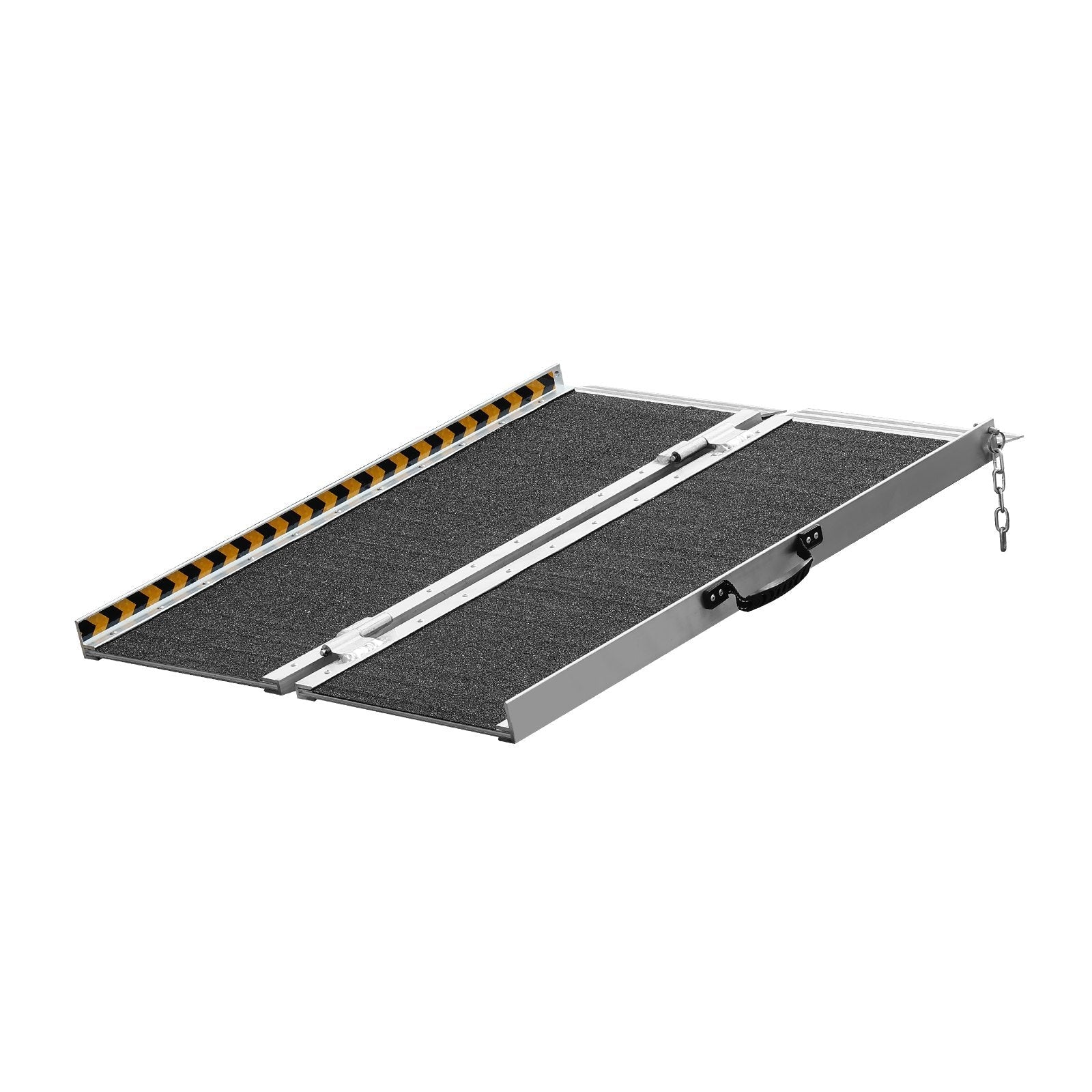 VEVOR Portable Wheelchair Ramp, 2 ft 800 lbs Capacity, Non-Slip Aluminum Folding Threshold Ramp, Foldable Mobility Scooter Ramp Wheel Chair Ramp, Handicap Ramp for Home Steps, Stairs, Doorways, Curbs 