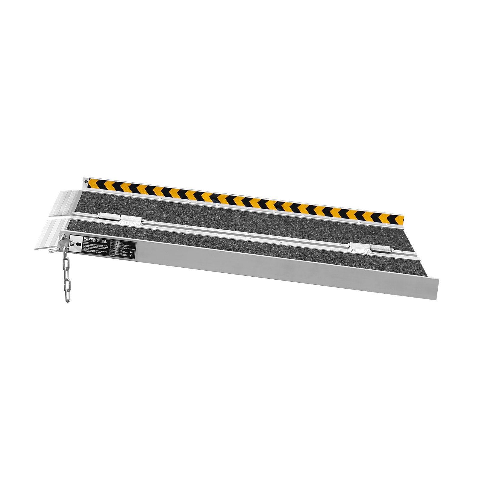 VEVOR Portable Wheelchair Ramp, 2 ft 800 lbs Capacity, Non-Slip Aluminum Folding Threshold Ramp, Foldable Mobility Scooter Ramp Wheel Chair Ramp, Handicap Ramp for Home Steps, Stairs, Doorways, Curbs 
