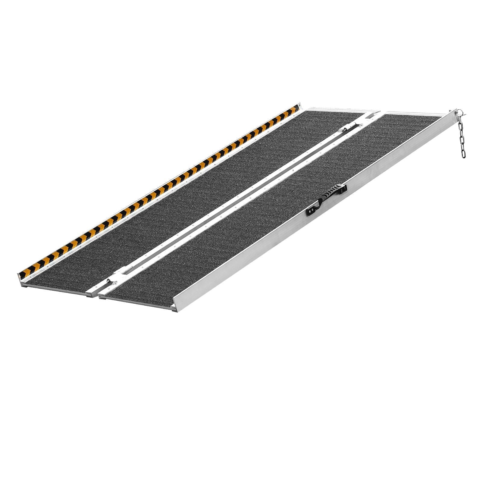 VEVOR Portable Wheelchair Ramp, 5 ft 800 lbs Capacity, Non-Slip Aluminum Folding Threshold Ramp, Foldable Mobility Scooter Ramp Wheel Chair Ramp, Handicap Ramp for Home Steps, Stairs, Doorways, Curbs 