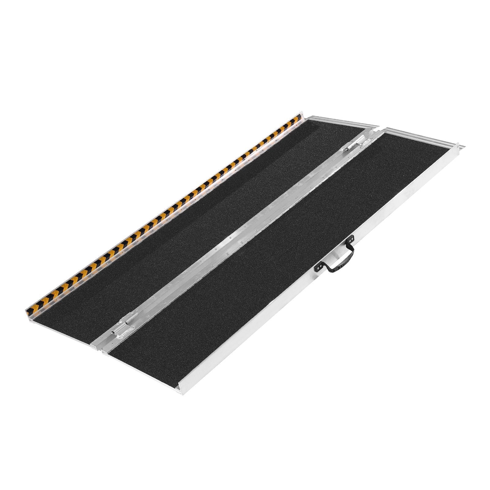 VEVOR Portable Wheelchair Ramp, 5 ft 800 lbs Capacity, Non-Slip Aluminum Folding Threshold Ramp, Foldable Mobility Scooter Ramp Wheel Chair Ramp, Handicap Ramp for Home Steps, Stairs, Doorways, Curbs 