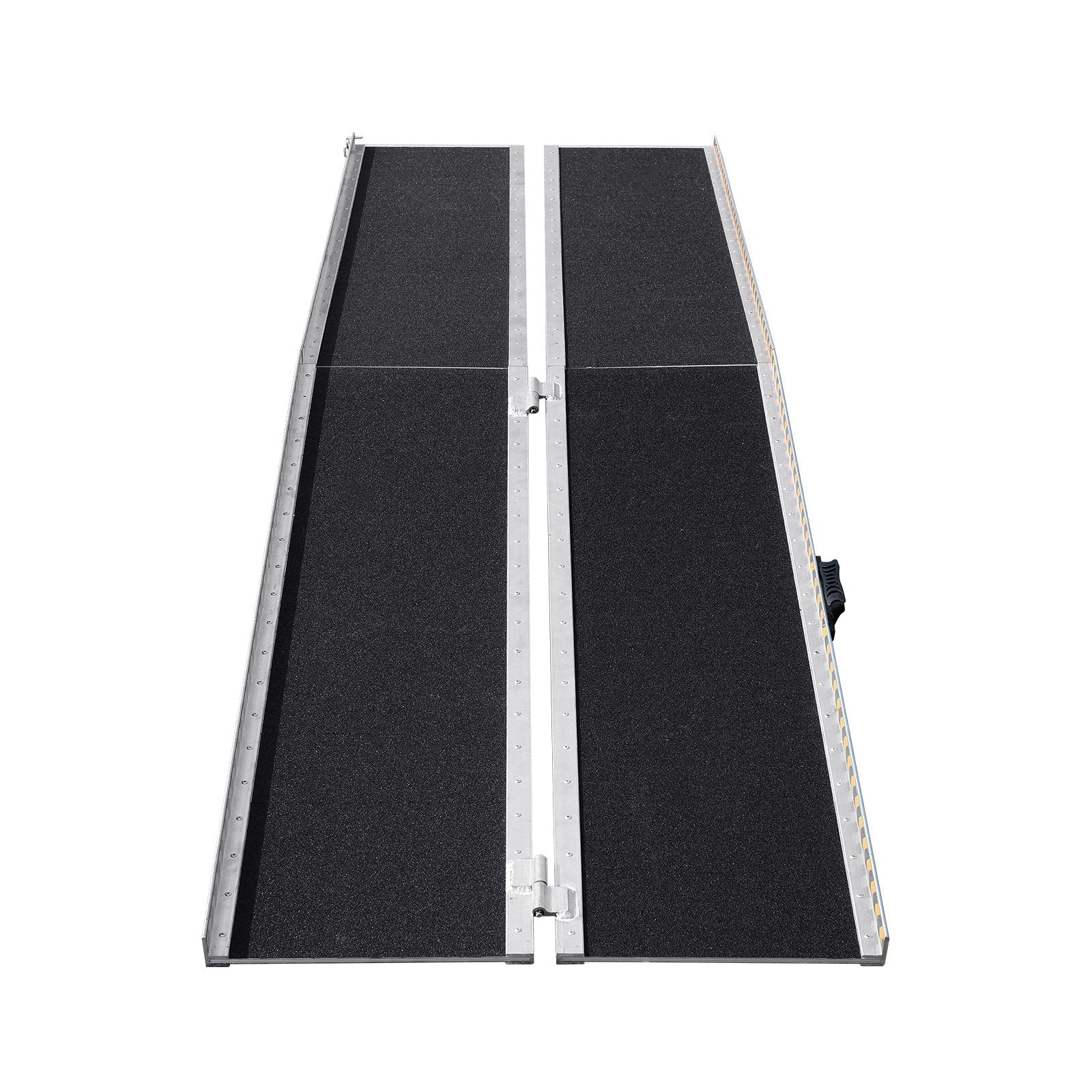 VEVOR Portable Wheelchair Ramp, 7 ft 800 lbs Capacity, Non-Slip Aluminum Folding Threshold Ramp, Foldable Mobility Scooter Ramp Wheel Chair Ramp, Handicap Ramp for Home Steps, Stairs, Doorways, Curbs 